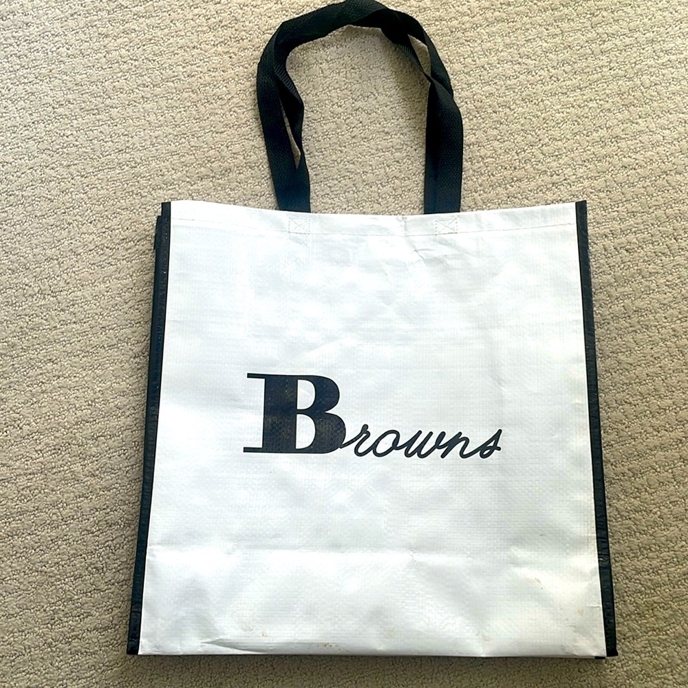FREE WITH PURCHASE - Browns Shoes Large Heavy Duty Reusable Gift Bag Plastic Tot